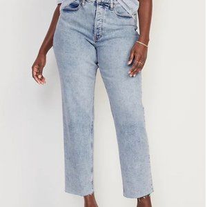 OLD NAVY SKY-HI STRAIGHT JEANS SIZE 14